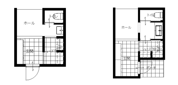 玄関　シューズクローク　手洗い　トイレ間取り図　間取り　収納

デザイン・性能・機能のベストバランス
建替え住み替えなどもご相談ください。
Beans Home
大阪府大阪市城東区蒲生３丁目１１−９
新築・注文住宅・狭小住宅・モデルハウス
豊中モデルハウスオープン